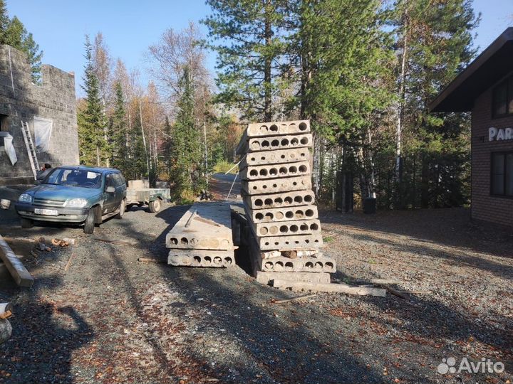 Плиты перекрытия пустотные 6,26х1,4 2 шт