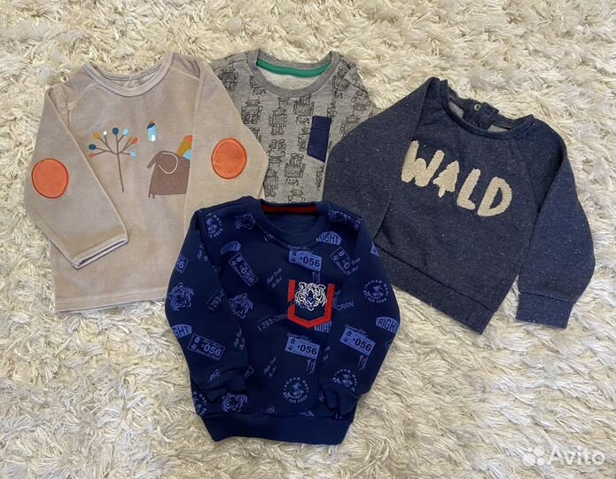 Большой пакет вещей на мальчика 74-86 размер