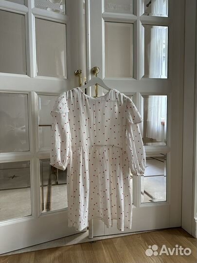 Платье муслин сердечки