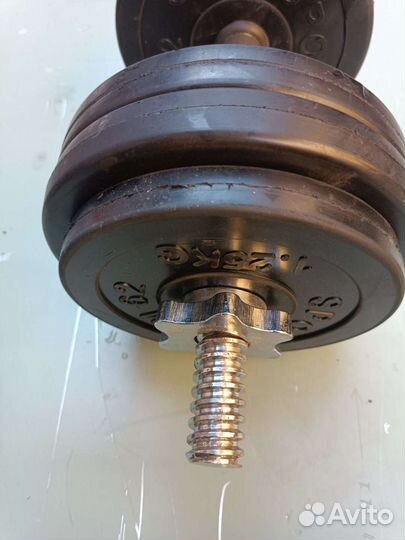 Гантель обрезиненная 14.5 кг