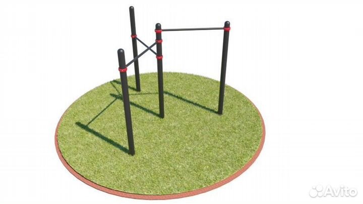 T-005 Турник тройной D76 металл