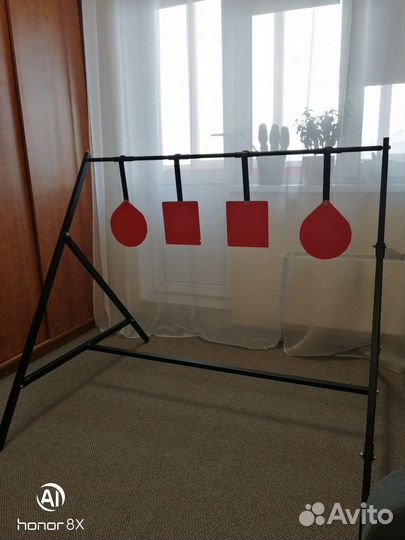 Мишень, гонг, установка мишени