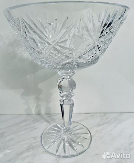 Фужеры Богемия - рубин СССР; хрусталь