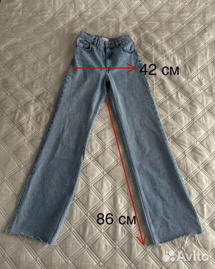 Джинсы Zara голубые 34 размер