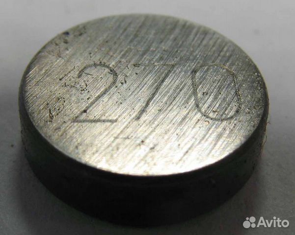 Диск регулировочный толкателя клапана 2,70мм,сталь