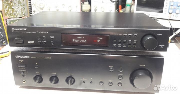 Усилитель Pioneer A-304R и тюнер Pioneer F-304RDS