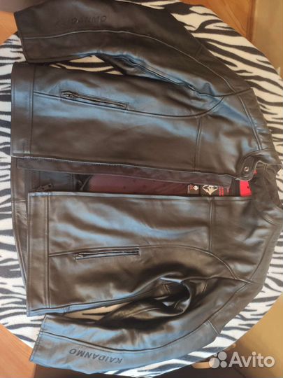 Мото куртка кожаная Kaidanmo