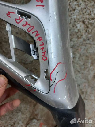 Mitsubishi outlander 3 юбка переднего бампера