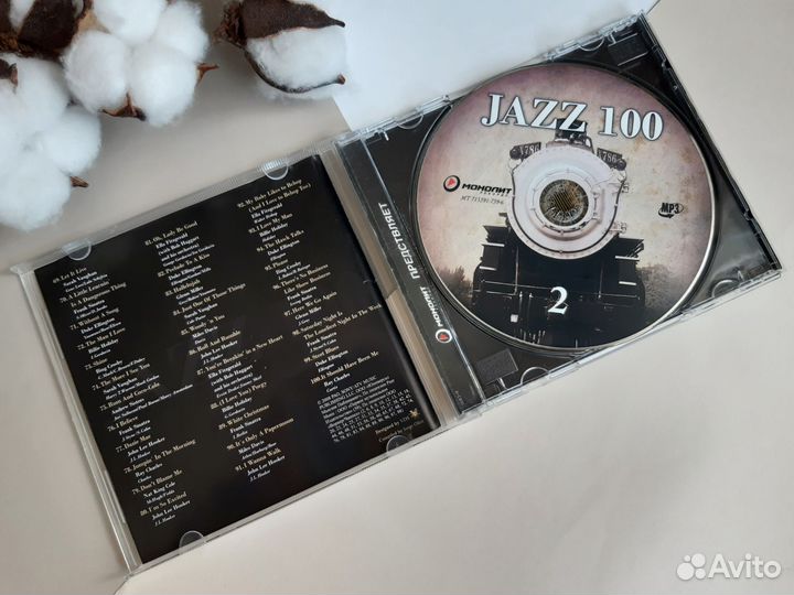 MP3 диск Jazz 100 джаз музыка сборник