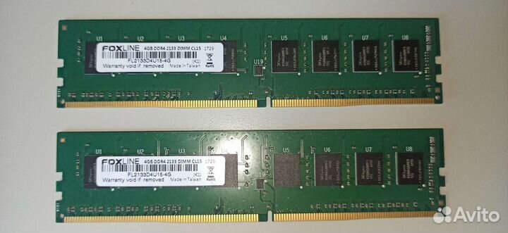 Оперативка 4 комплекта DDR4