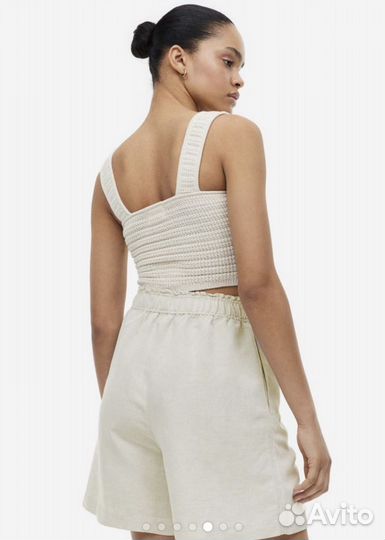 Льняные шорты hm