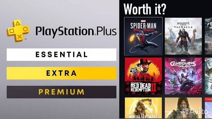 Подписка ps plus extra/deluxe/essential/EA Play