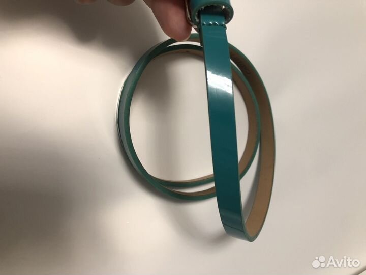 Ремень carlo pazolini натуральная кожа бирюзовый