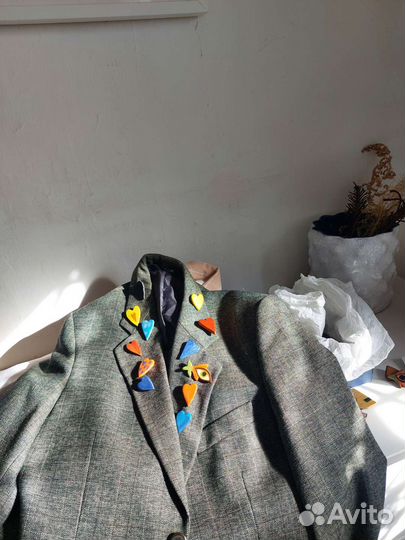 Керамические броши ручной работы