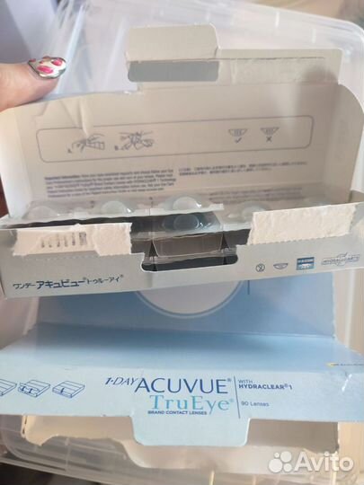 Линзы 1 day acuvue trueye 90шт