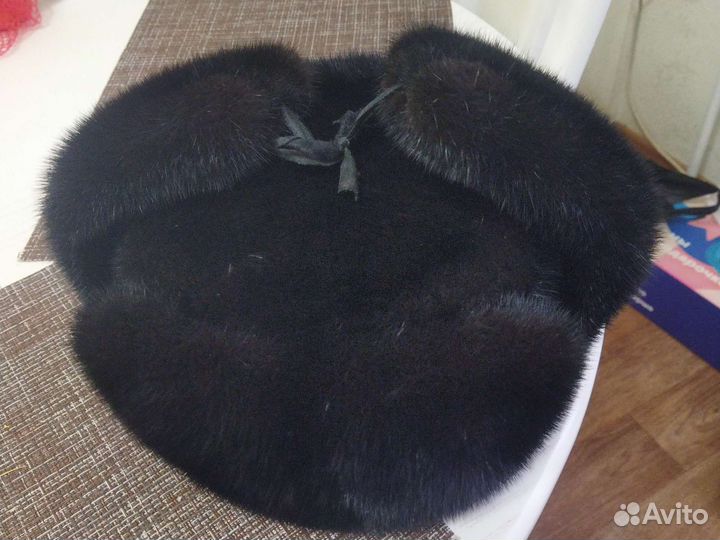 Норковая шапка мужская