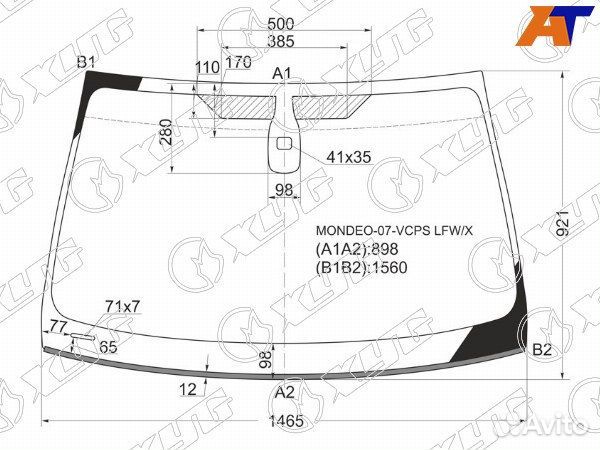 Стекло лобовое ford mondeo