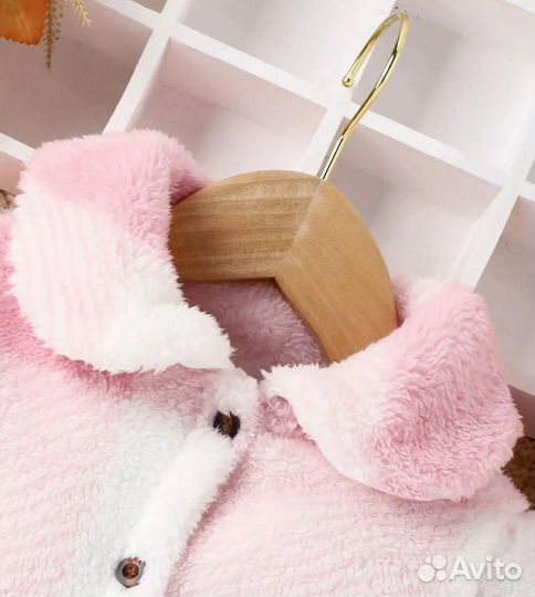 Пушистое пальто для девочки