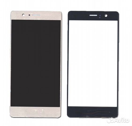 Стекло Huawei P9 золотое