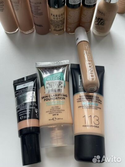 Крем тональный Chanel,Shiseido,Dior,Lancome