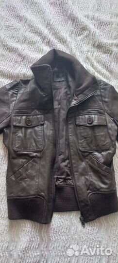 Куртка кожаная детская