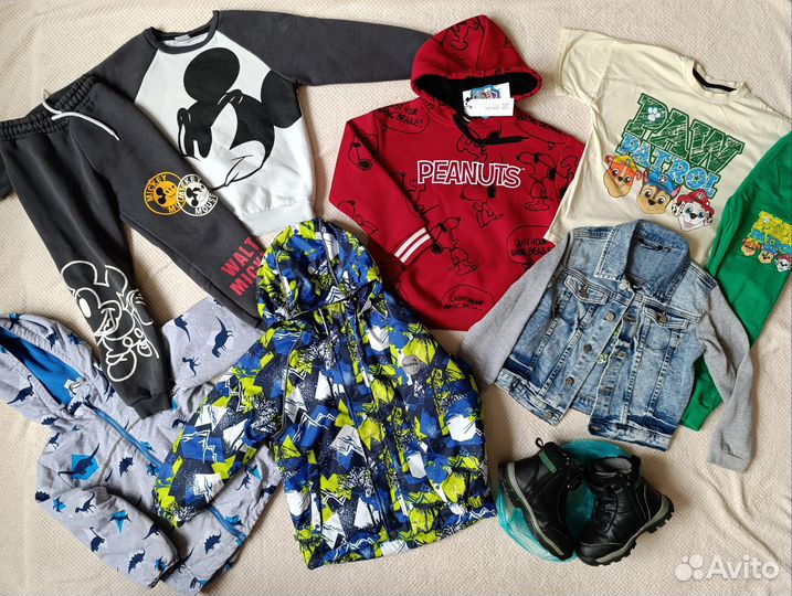 Вещи пакетом на мальчика 116-122