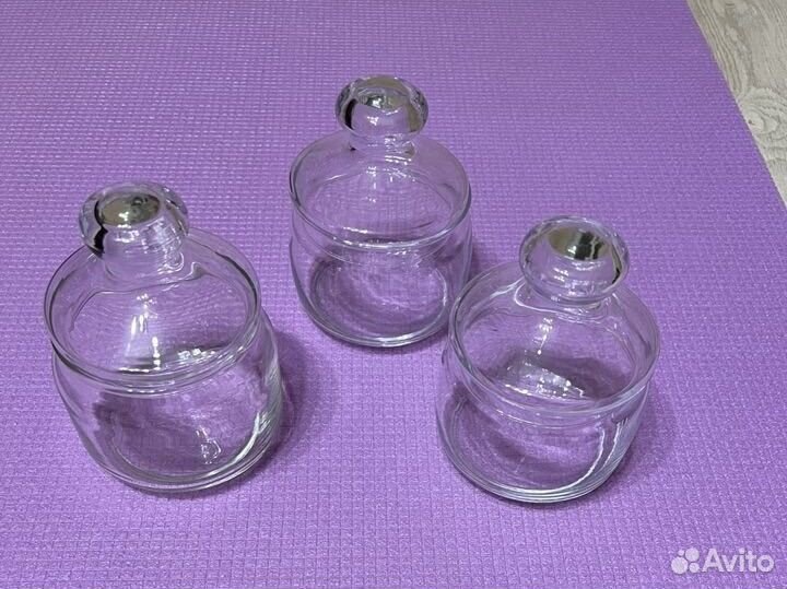 Банки для сыпучих продуктов стекло в ассортименте
