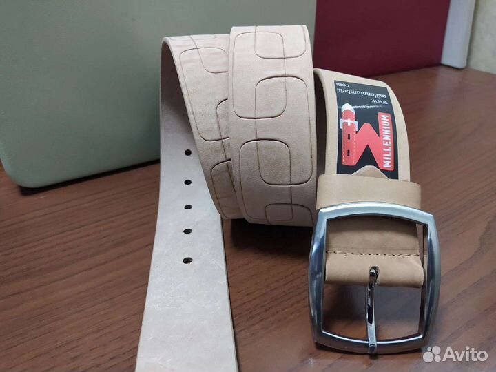 Мужской кожаный ремень. Широкий