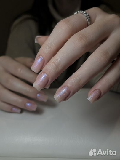 Маникюр Гель лак Наращивание