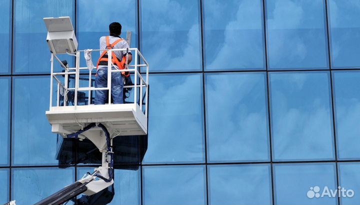 Мытье окон, балконов, лоджии, фасадов, вывески