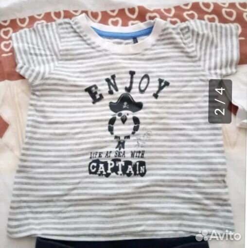 Кофточка с капюшоном и футболка.Р.86