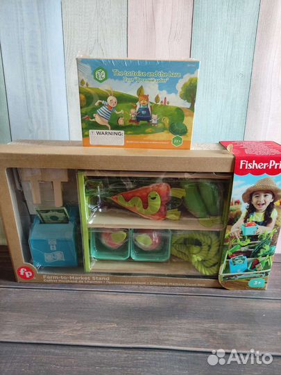 Новый комплект Fisher-Price Фермер+ пазл