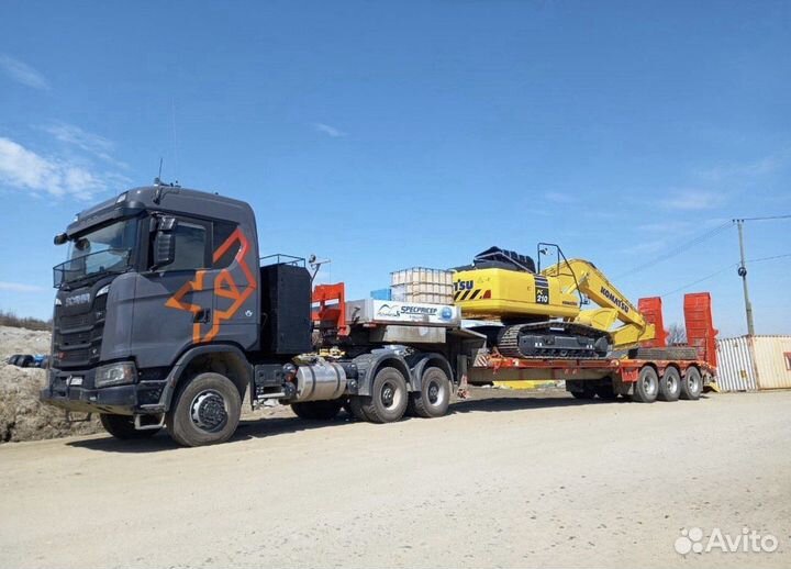 Низкорамный трал перевозка негабарита