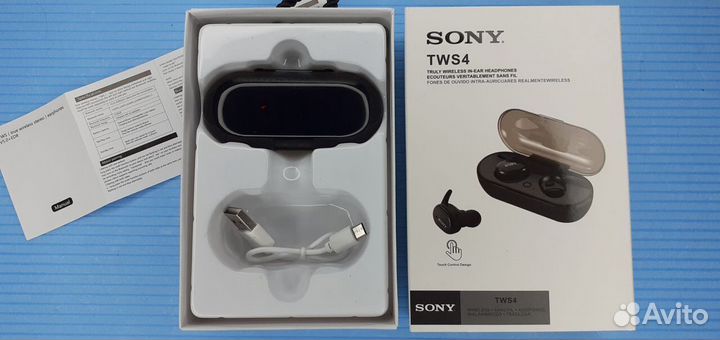 Sony беспроводные вакуумные наушники +микрофон