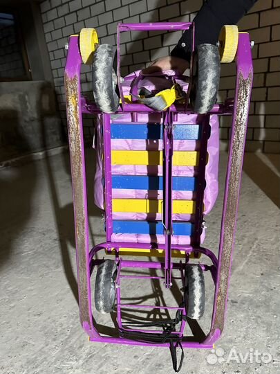 Санки тюбинг ватрушка коляска ника