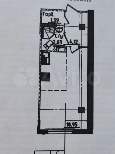 Квартира-студия, 27,3 м², 9/18 эт.
