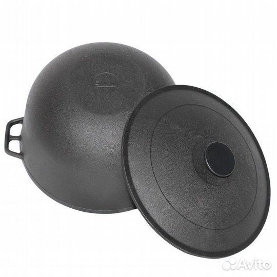 Котелок чугунный, подвесной,6л, с крышкой