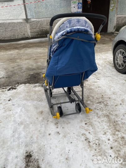 Детские санки коляска