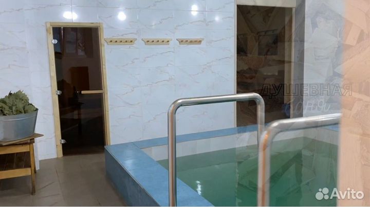 Баня на дровах с бассейном