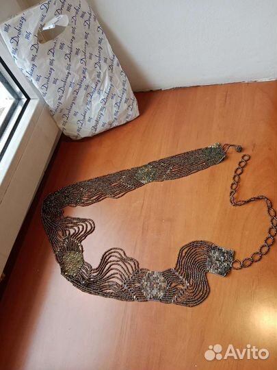 Новый пояс из чешского бисера