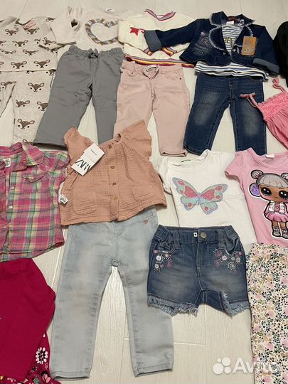 Детские вещи пакетом на девочку 80 86 92
