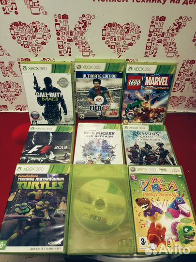 Xbox 360 2 джойстка+руль+kinect+игры к2