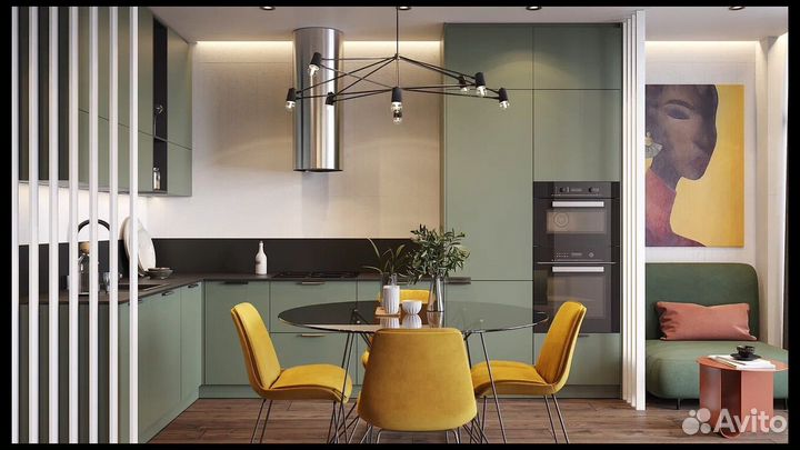 Угловая кухня в дом