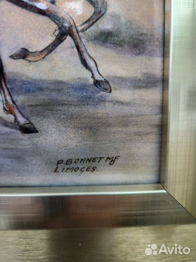 Картина фарфор Лимож Limoges