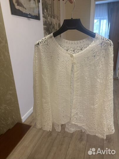 Накидка вязаная