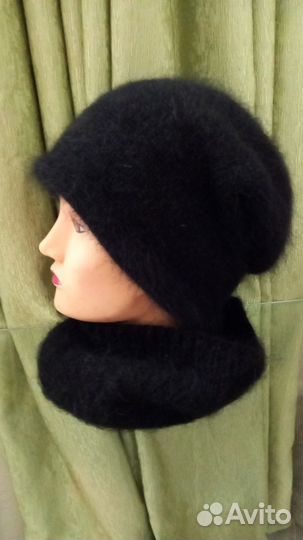 Шапка бинни из пуха норки