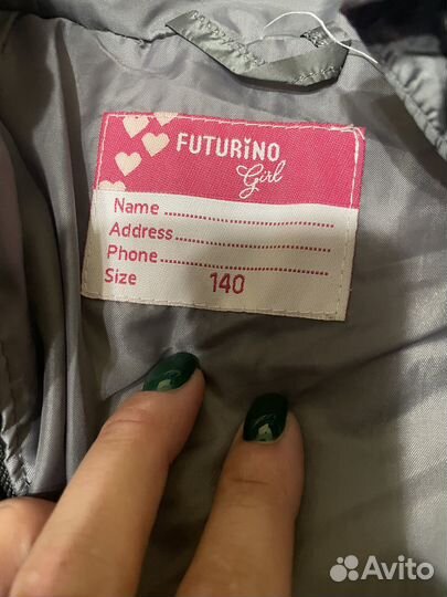 Куртка для девочки. Б/у. Рост 140