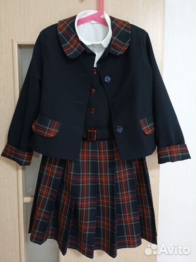 Комплект школьной формы, рост 128