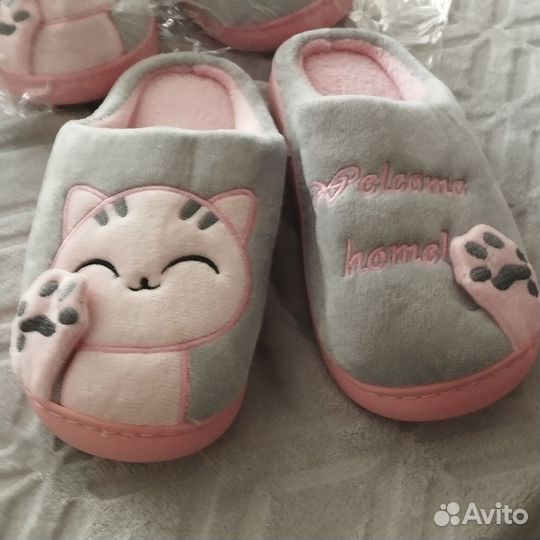 Женские домашние тапочки36 и 37 - 2 пары