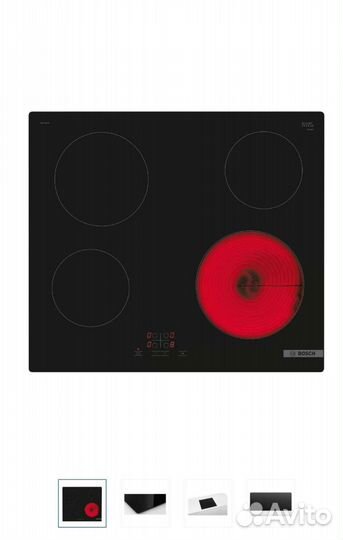 Варочная панель электрическая bosch